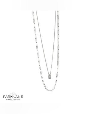 Park Lane Silver Electric Necklace